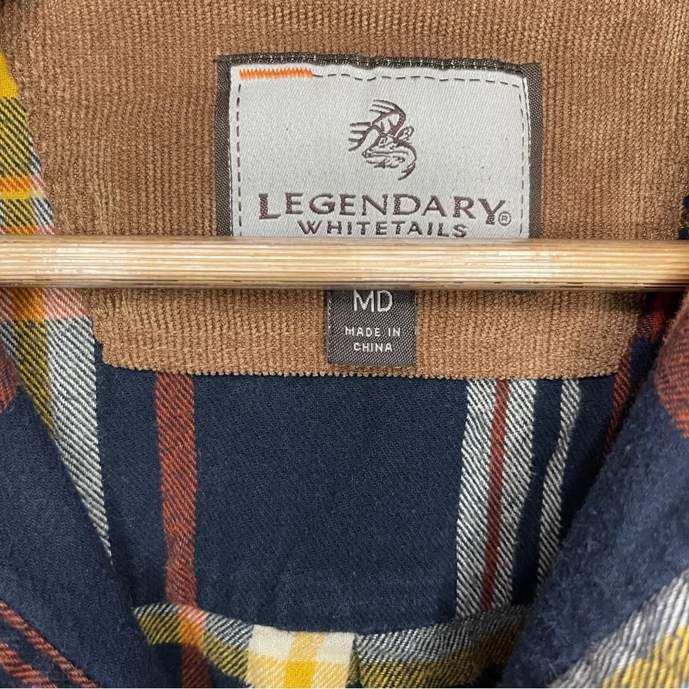 Legendary Whitetails Buck Camp Long Sleeve Flannel Men’s Md Homestead Plaid - Picture 10 of 13